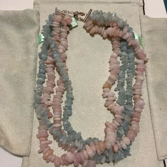 Ross Simmons pastel shell necklace triple strand